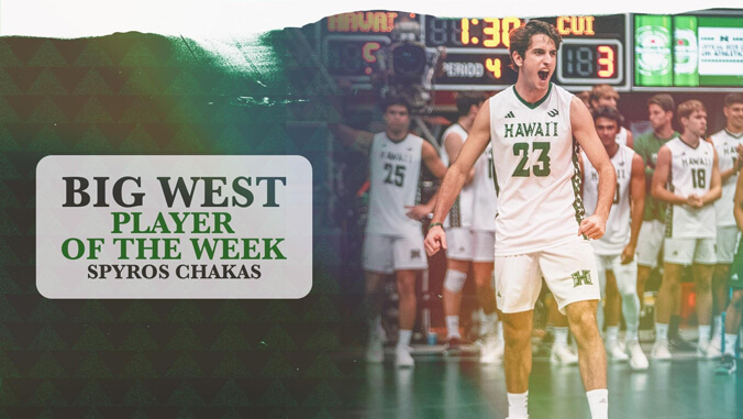 Big West Player of the Week graphic